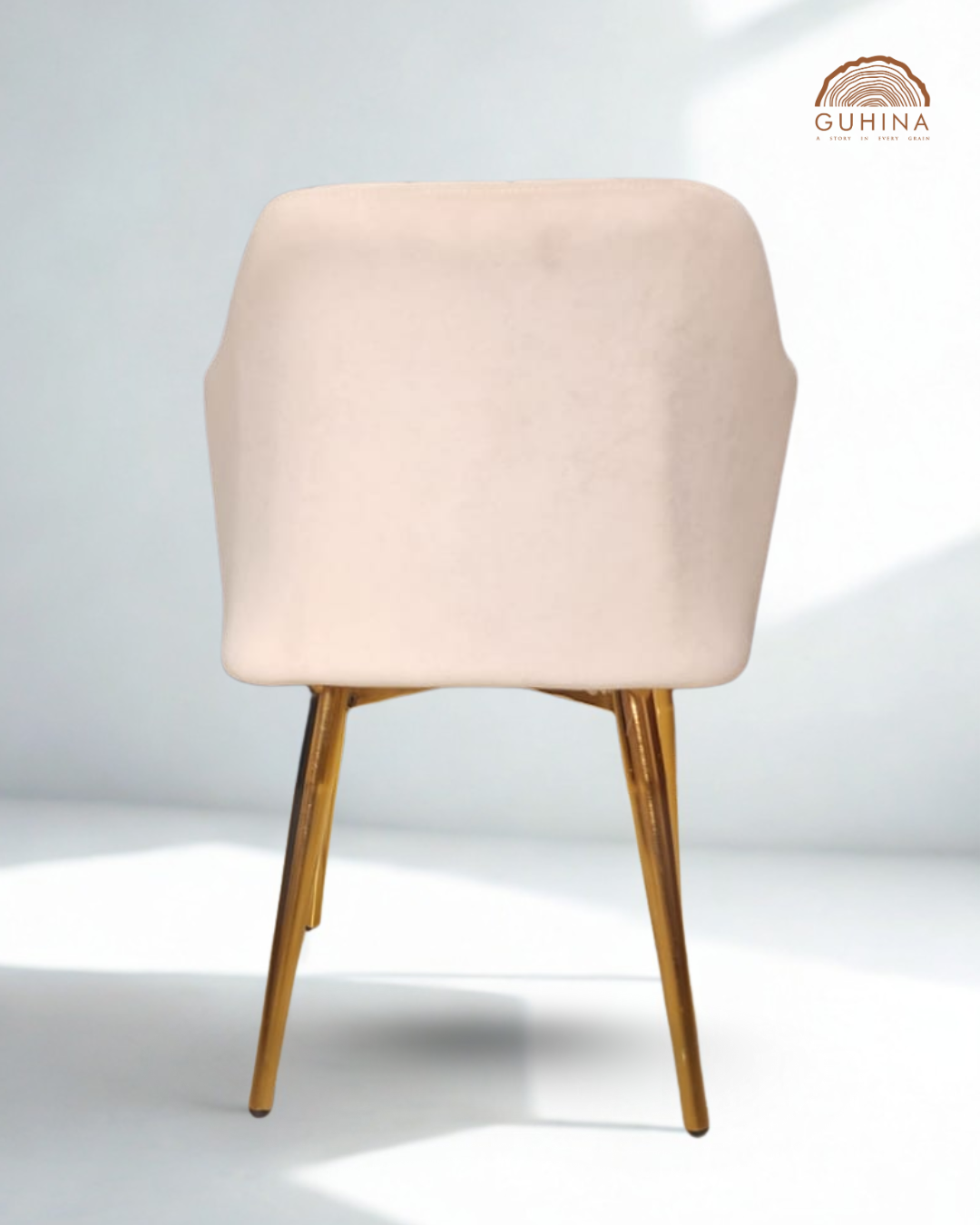 Blue Velvet Upholstered Dining Chair
