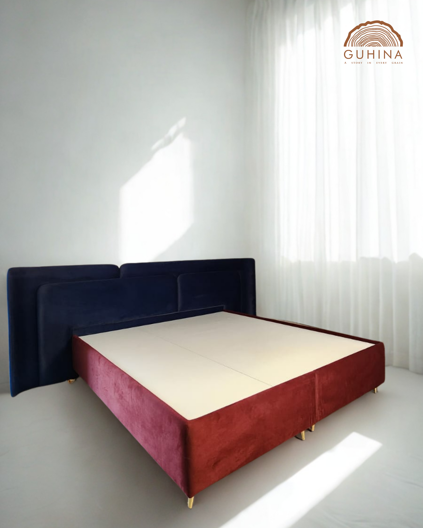 Hydraulic Storage Wooden Cot,