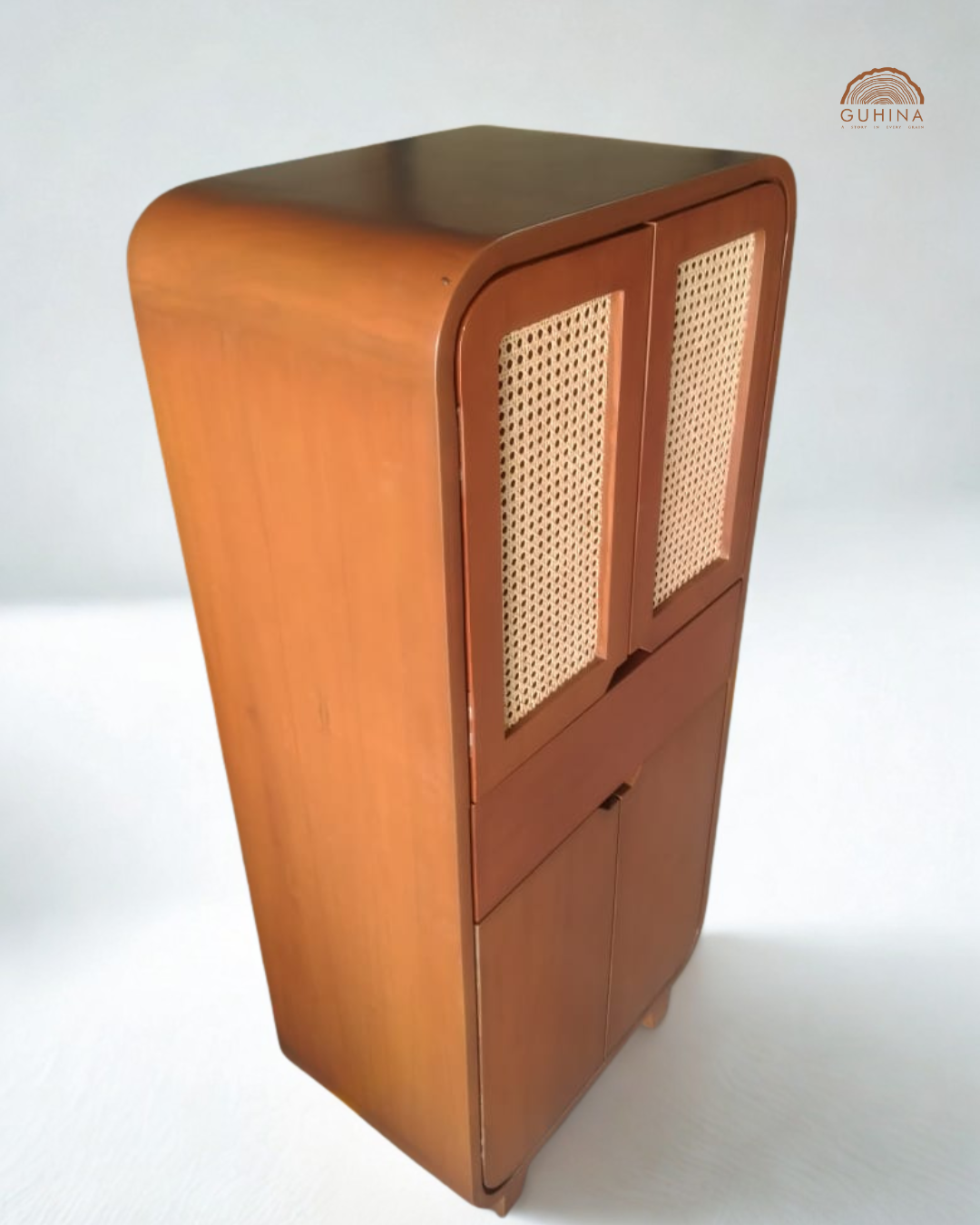 Wooden Cane Cabinet
