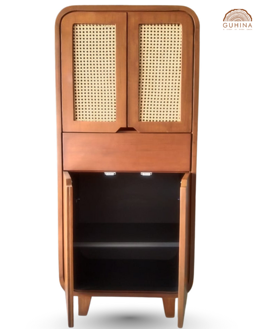 Wooden Cane Cabinet