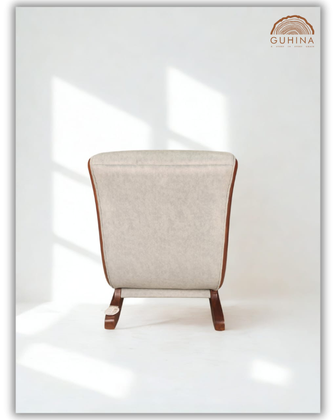 Wooden Lounge Chair with Cushion