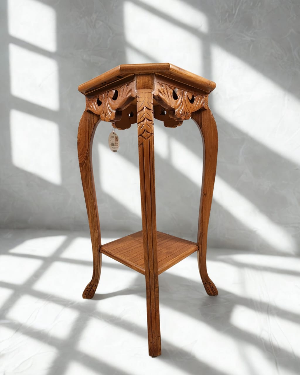 Handcrafted Wooden Side Table