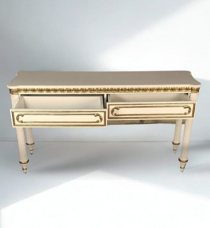 classic wooden console table