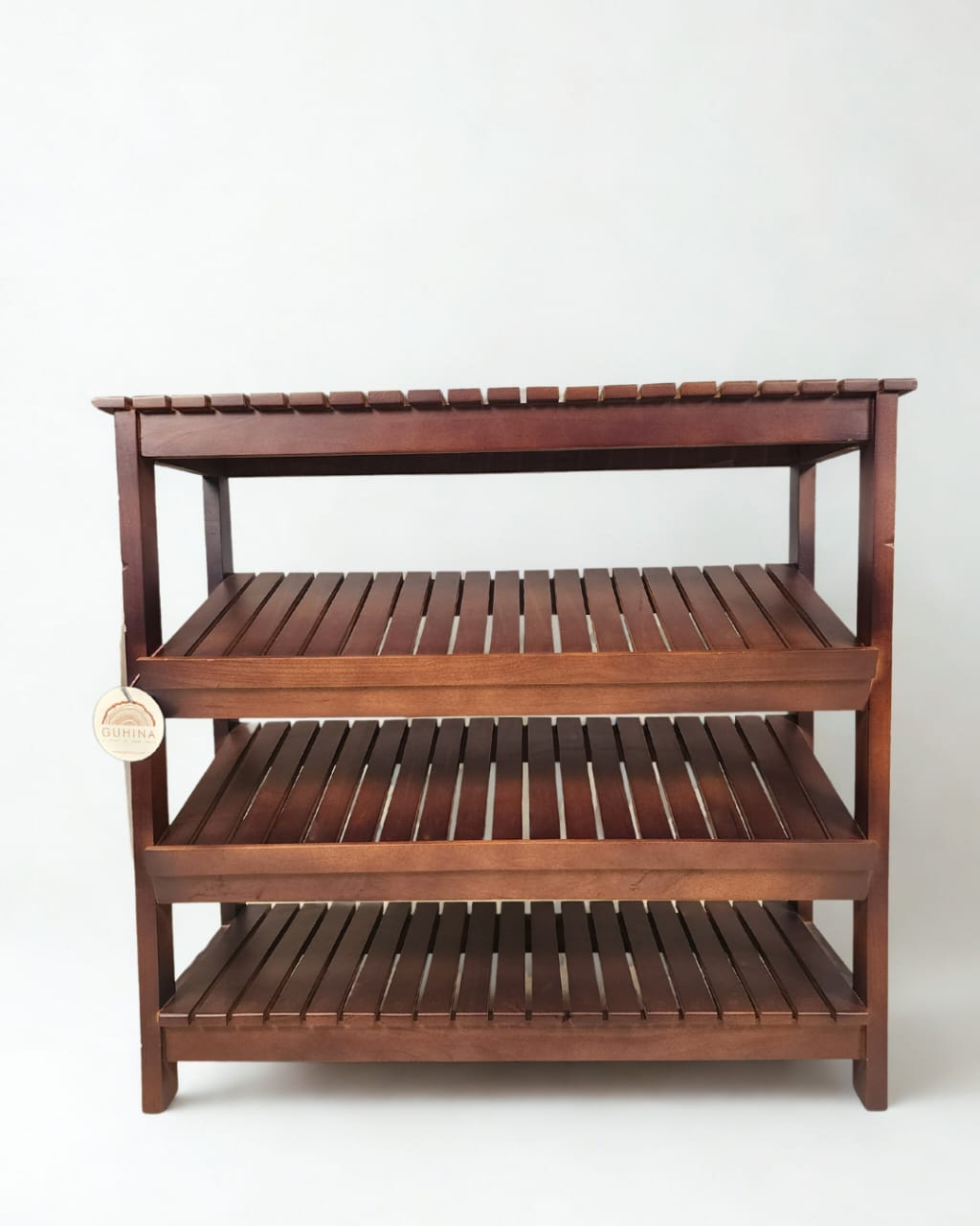 Wooden 3-Tier Shoe Rack