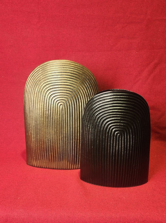 Modern Textured Metal Accent Décor