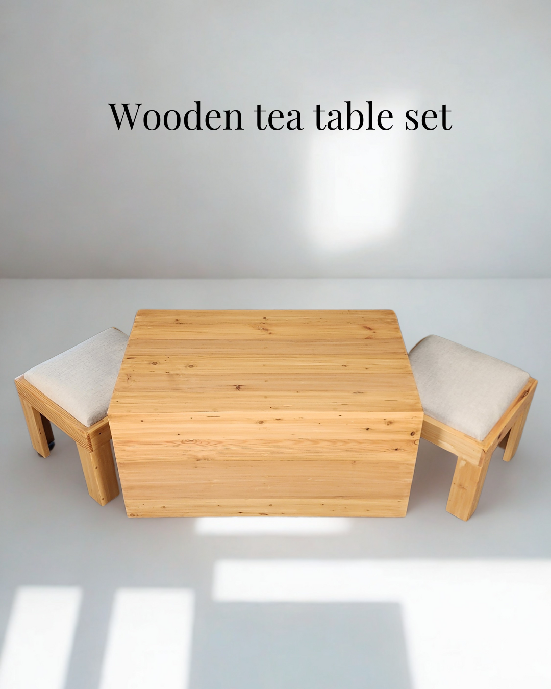 Wooden Tea Table Set