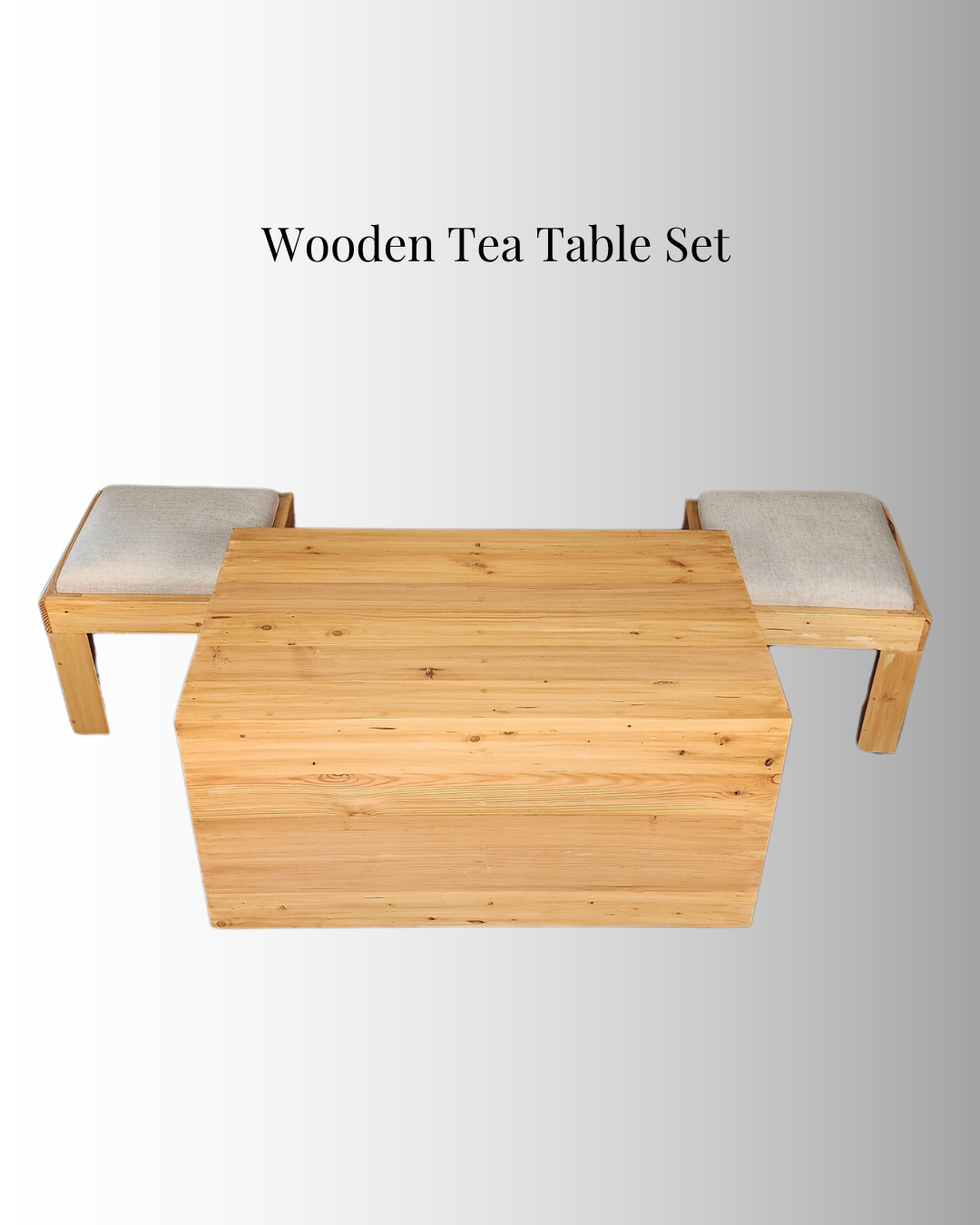 Wooden Tea Table Set