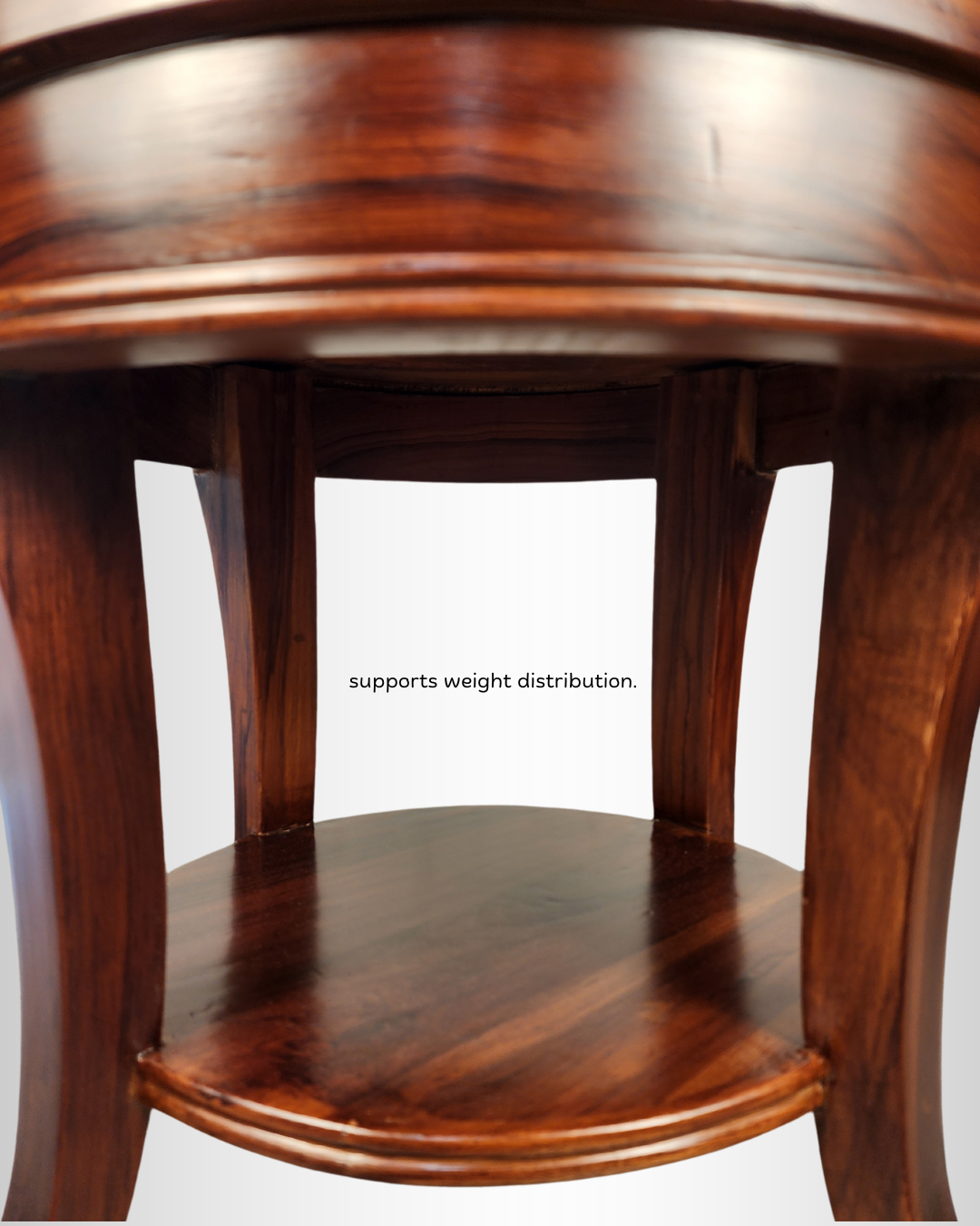 Teak Wood Round Side Table